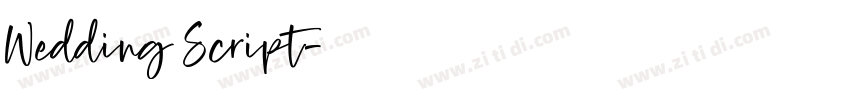 Wedding Script字体转换